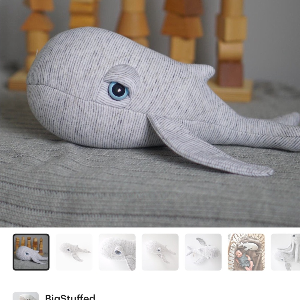 Mini whale - brand ‘big stuffed’